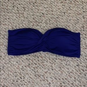 Strapless Royal Blue Bikini Top